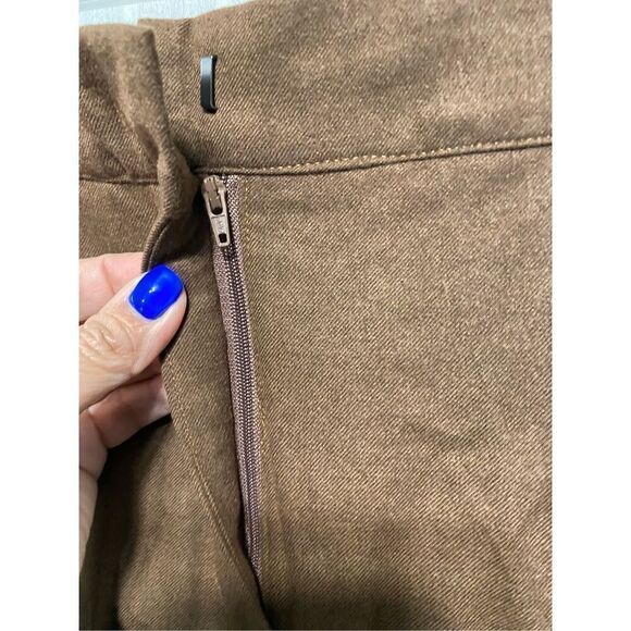 Women's wool blend Casual Palazzo Wide Leg Pants High Waisted Button Sol… - Picture 4 of 9